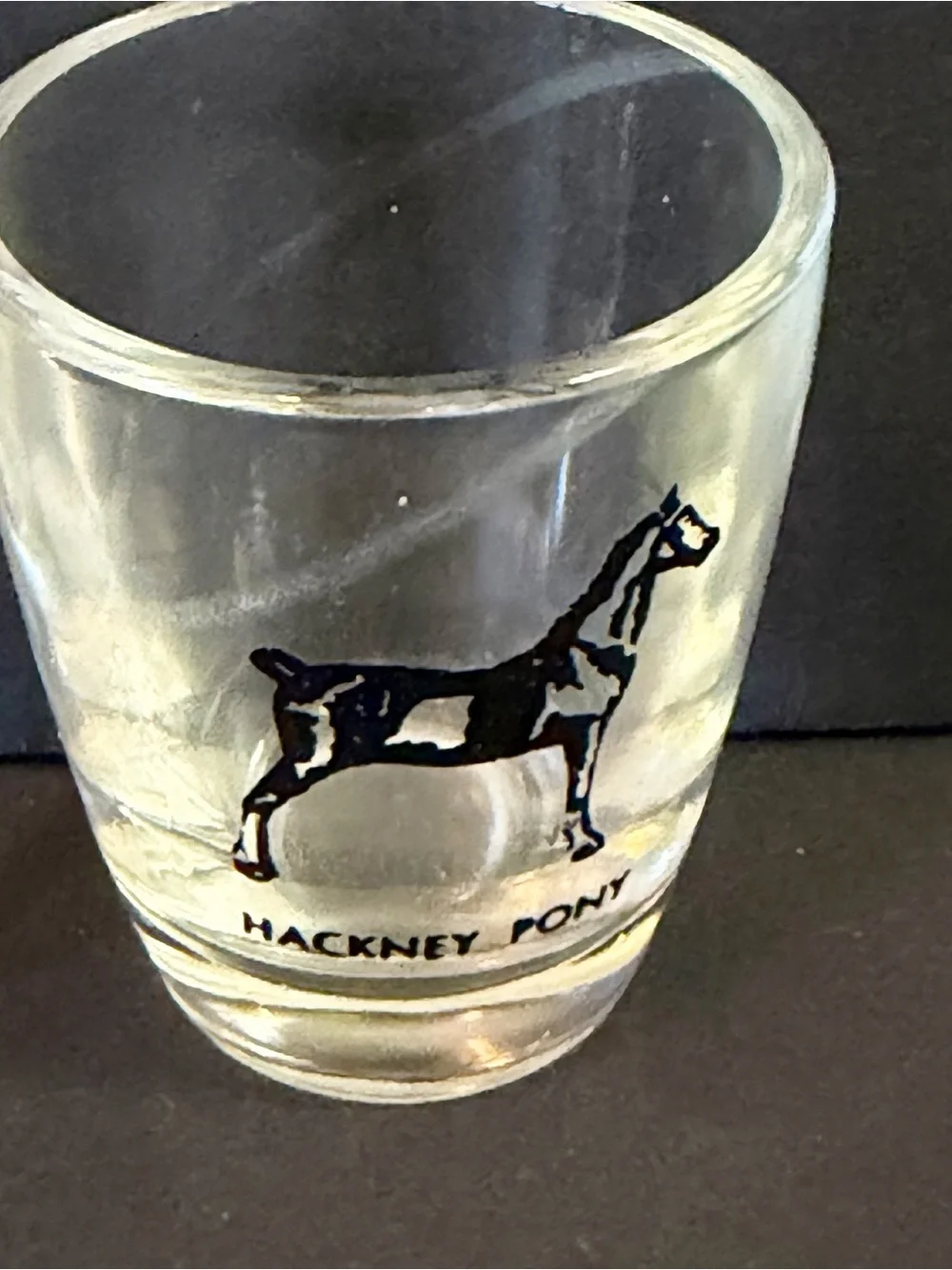 Hazel Atlas Shot Glasses MCM Pony Horse Breed Stallion Jigger Equestrian Set 5x